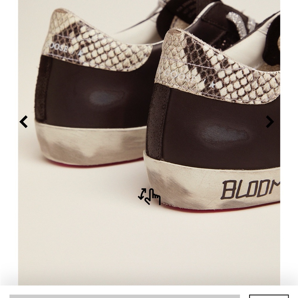 Golden Goose Super Star Python heel Glitter Pink soles sneakers signature shoes - Picture 3 of 16